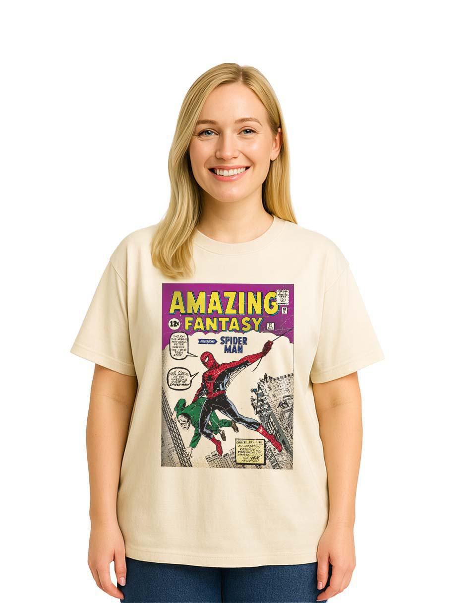 Playera manga corta cuello redondo para mujer