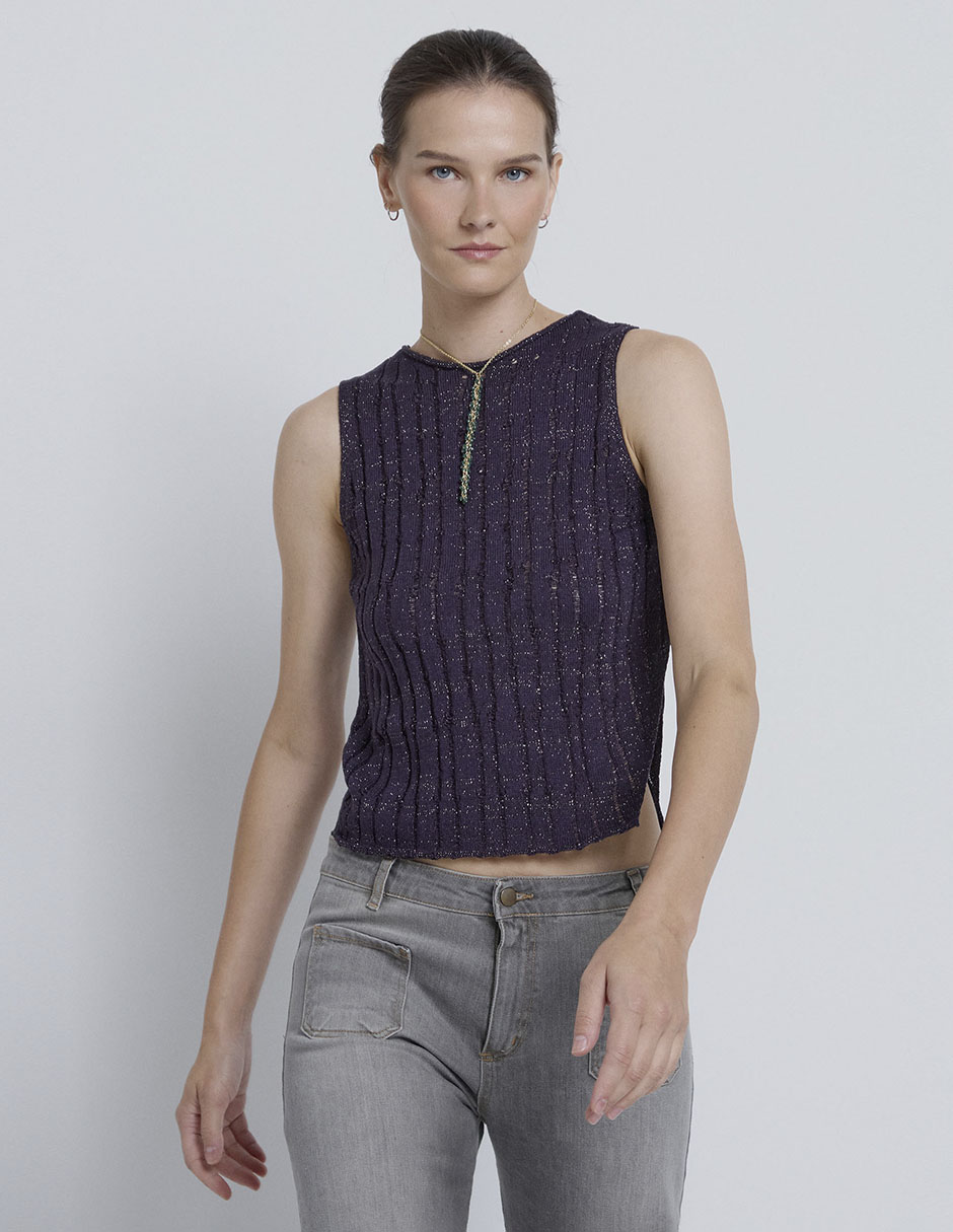 Top Renatta& cuello redondo
