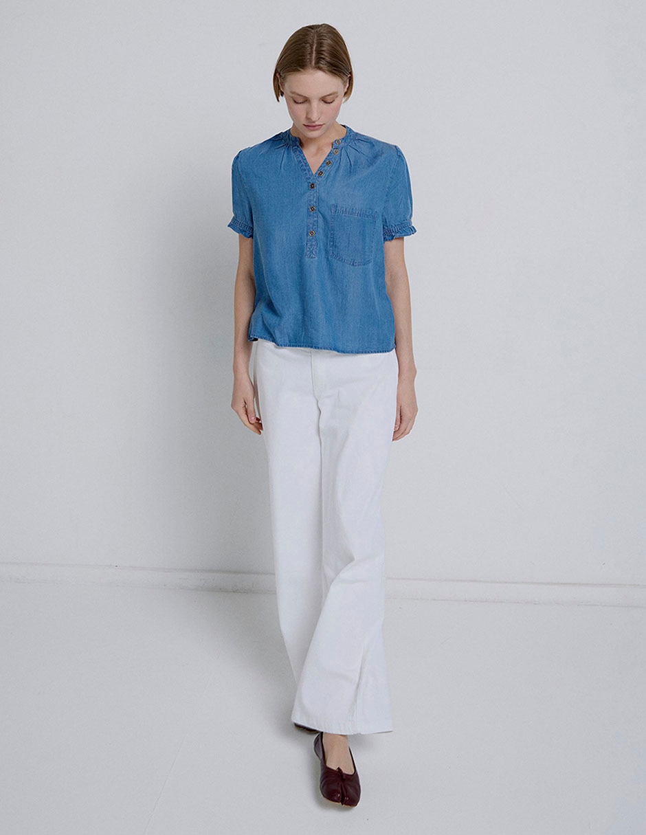 Blusa Renatta& manga corta para mujer