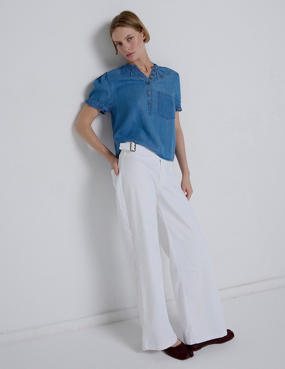 Blusa Renatta& manga corta para mujer 2