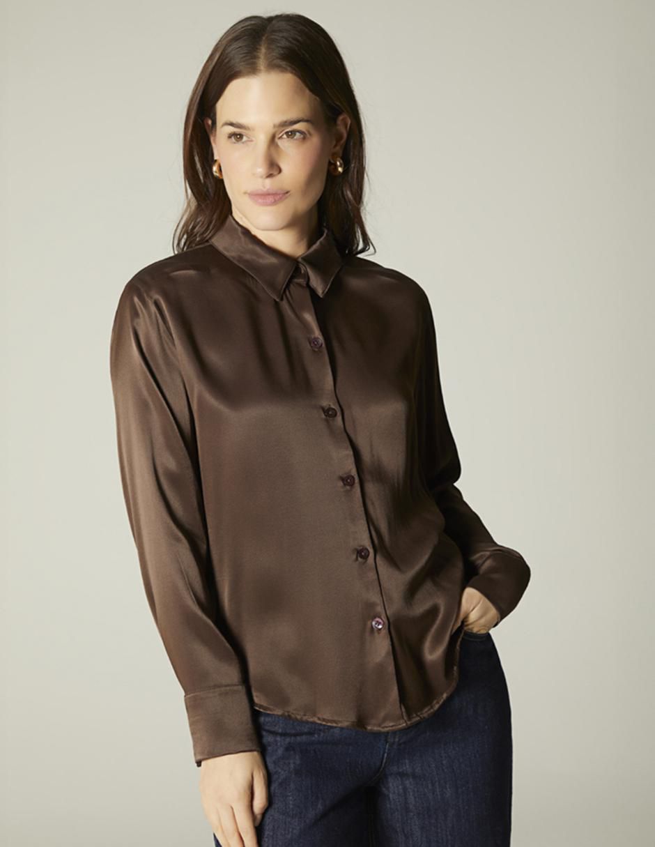 Blusa manga larga para mujer