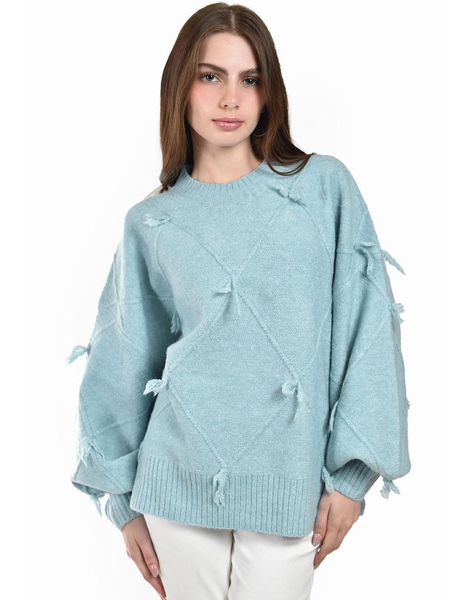 Suéter cuello redondo para mujer