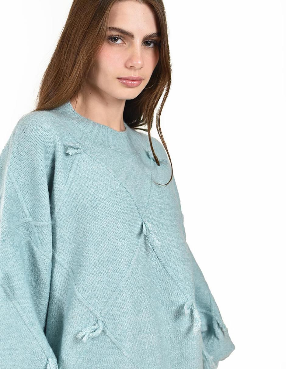 Suéter cuello redondo para mujer 4