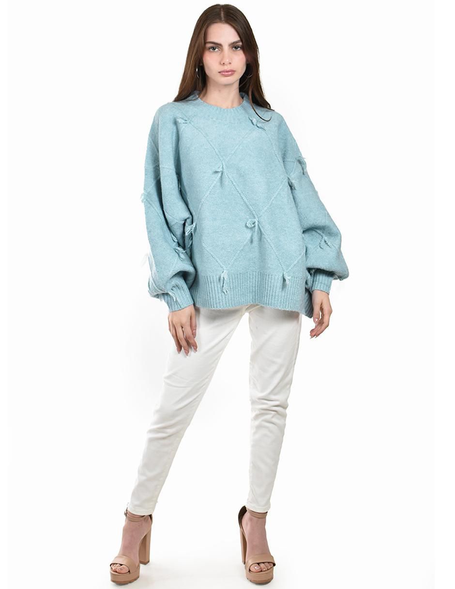 Suéter cuello redondo para mujer 5