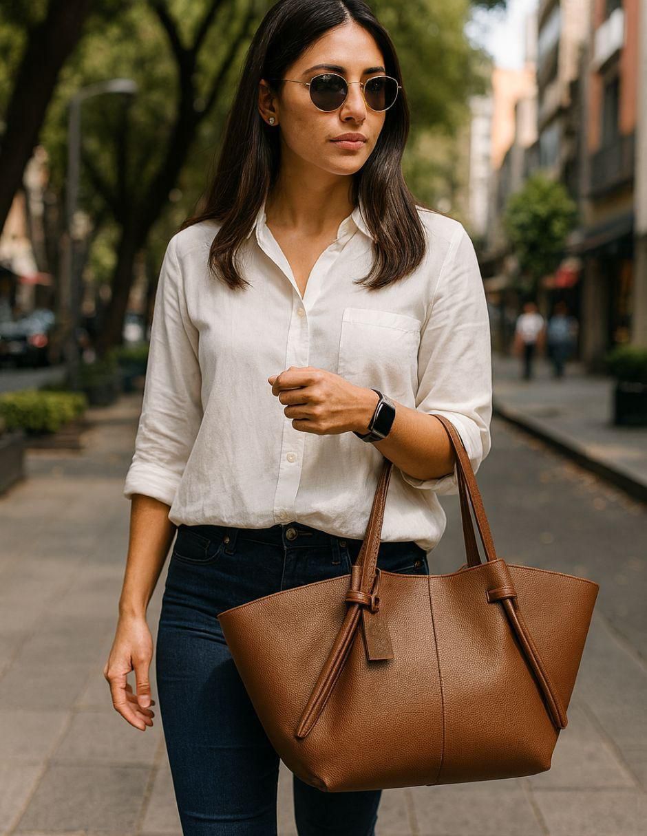 "set/bolsa" tote yoiko nira no aplica "de" pelo sintético "para" (si aplica) mujer