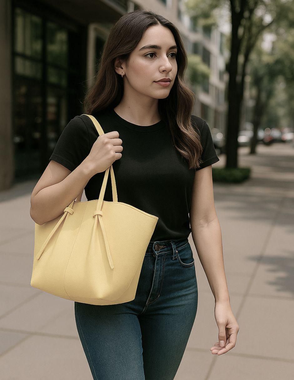 "set/bolsa" tote yoiko nira no aplica "de" pelo sintético "para" (si aplica) mujer