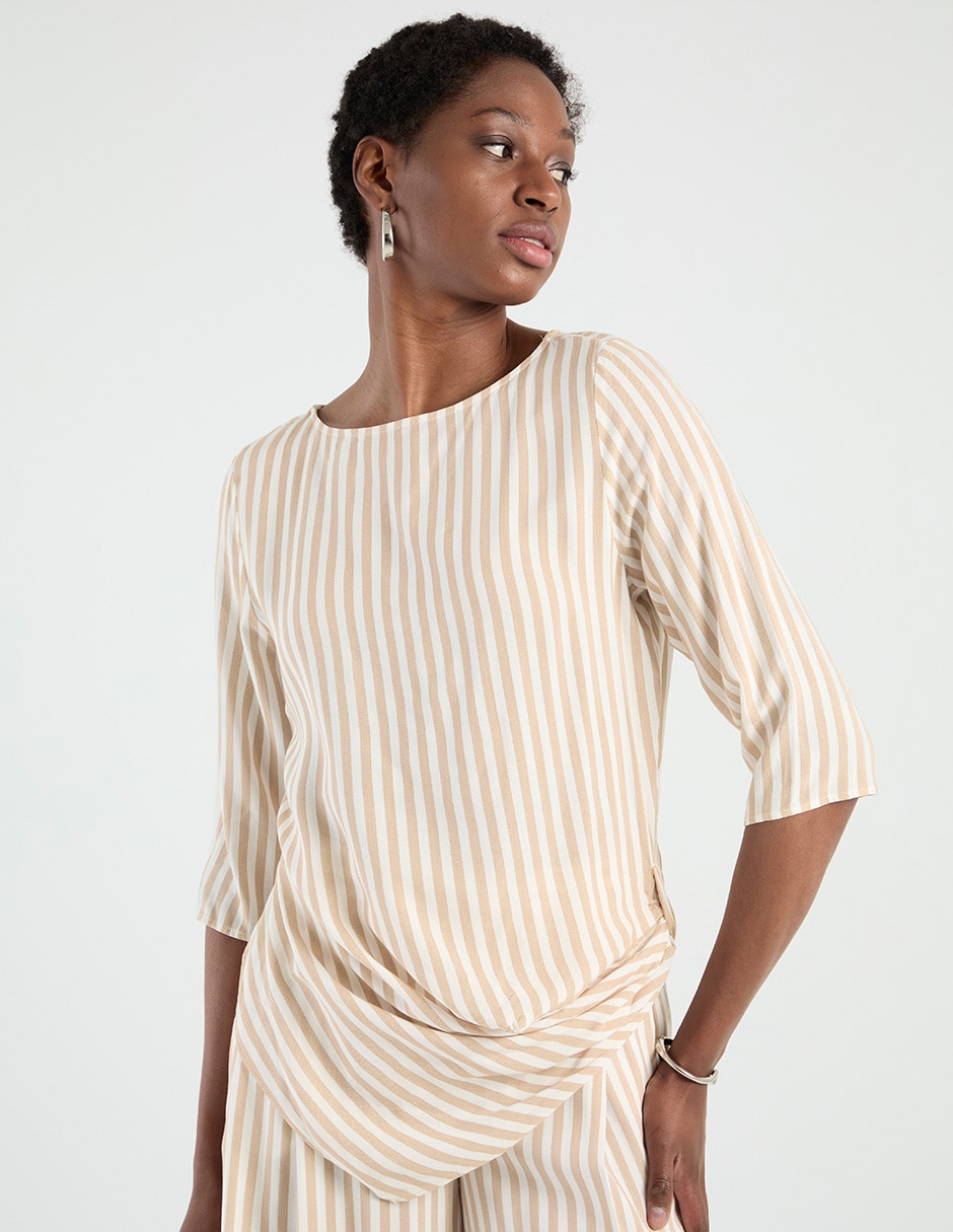 Blusa manga 3/4 para mujer