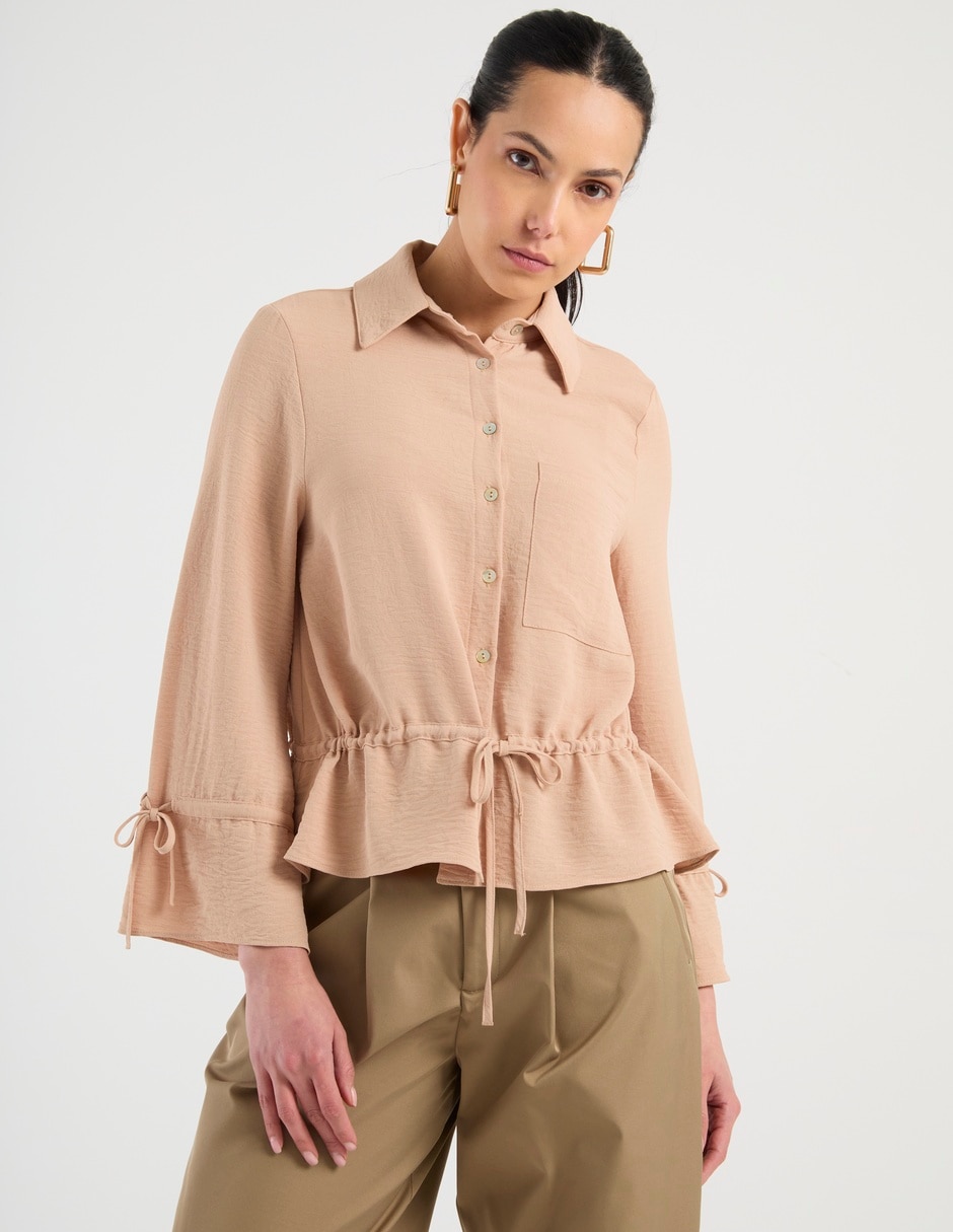 Blusa manga larga para mujer