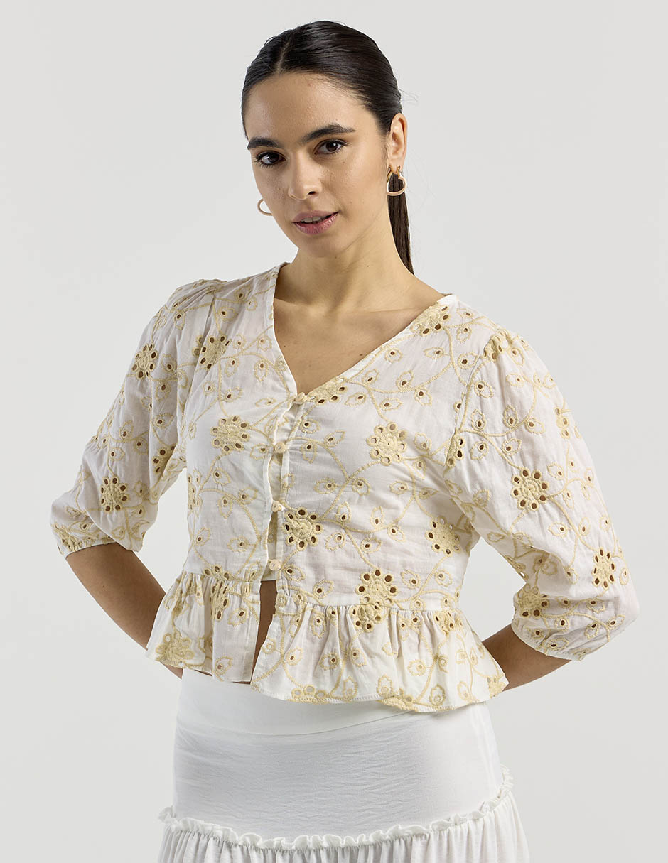 Blusa manga 3/4 para mujer 2