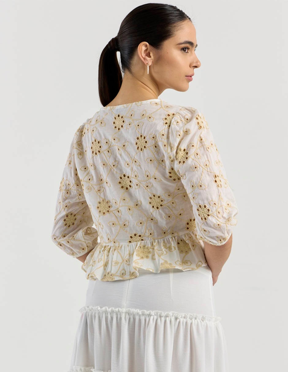 Blusa manga 3/4 para mujer 6