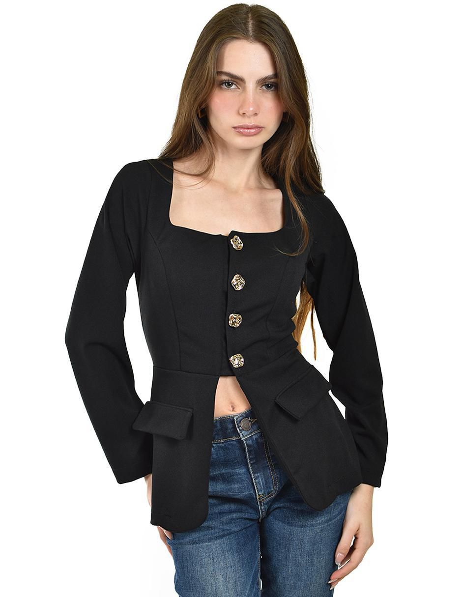 Blusa manga larga para mujer