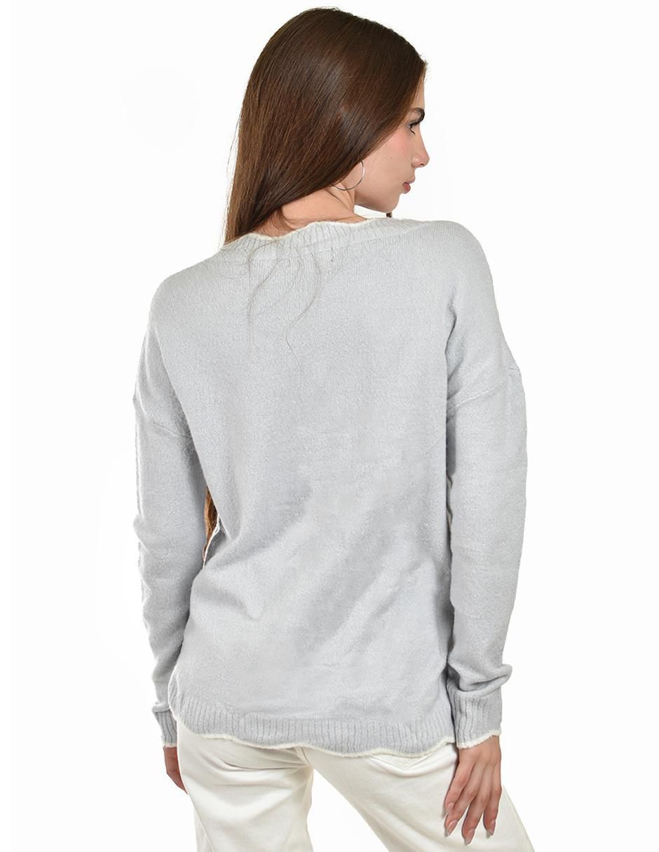 Suéter cuello redondo para mujer 3