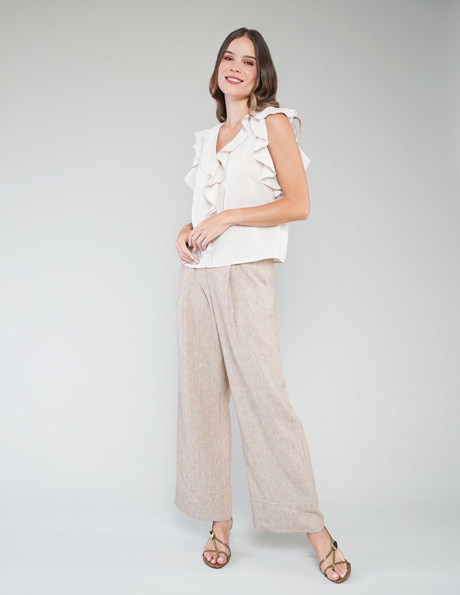 Blusa manga corta para mujer 4