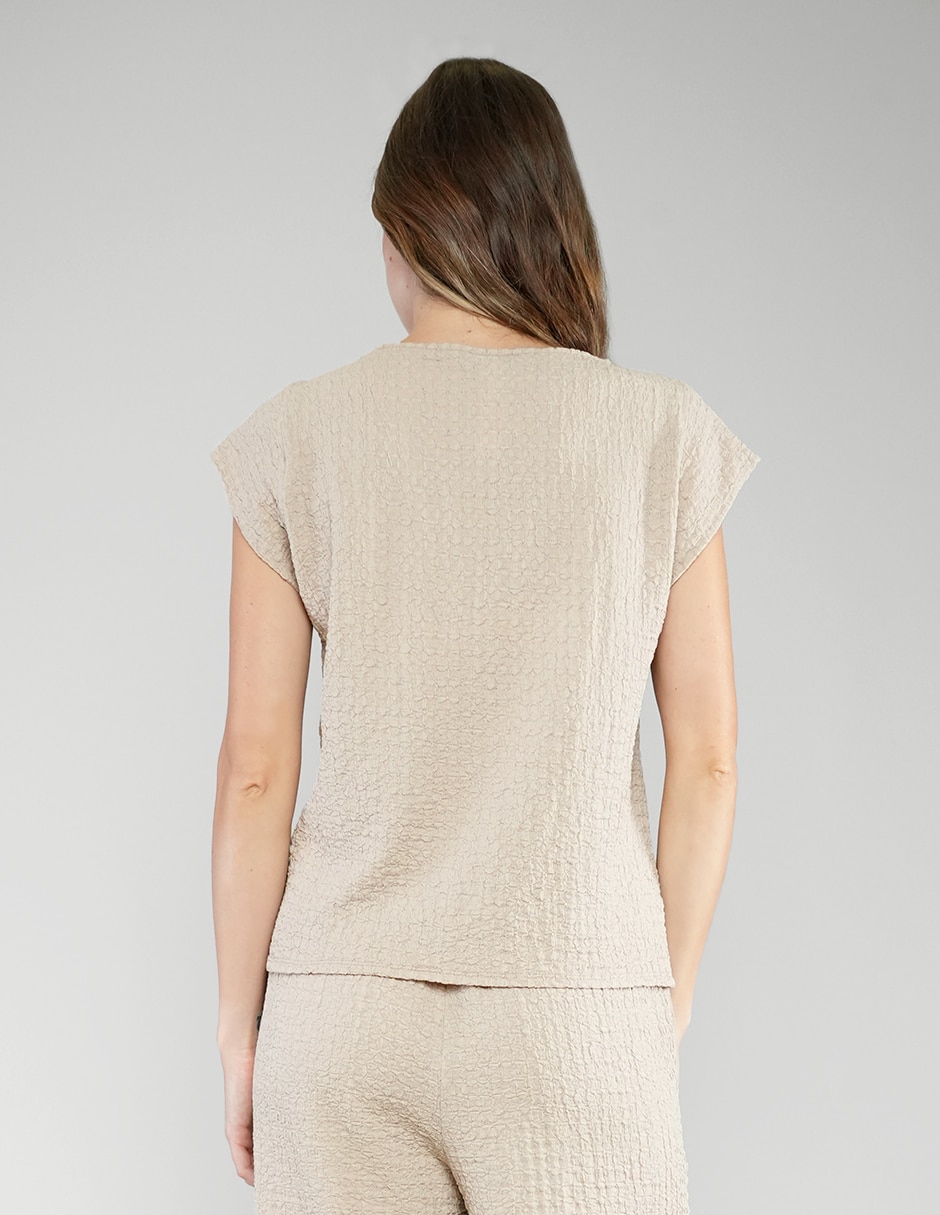 Blusa manga corta para mujer 3
