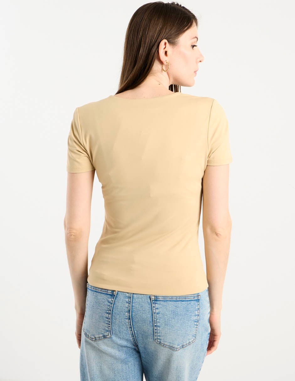 PLAYERA MAP MAP2606-P176 M/, XG, BEIGE