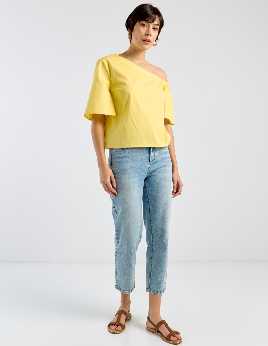 Blusa Map manga al codo para mujer