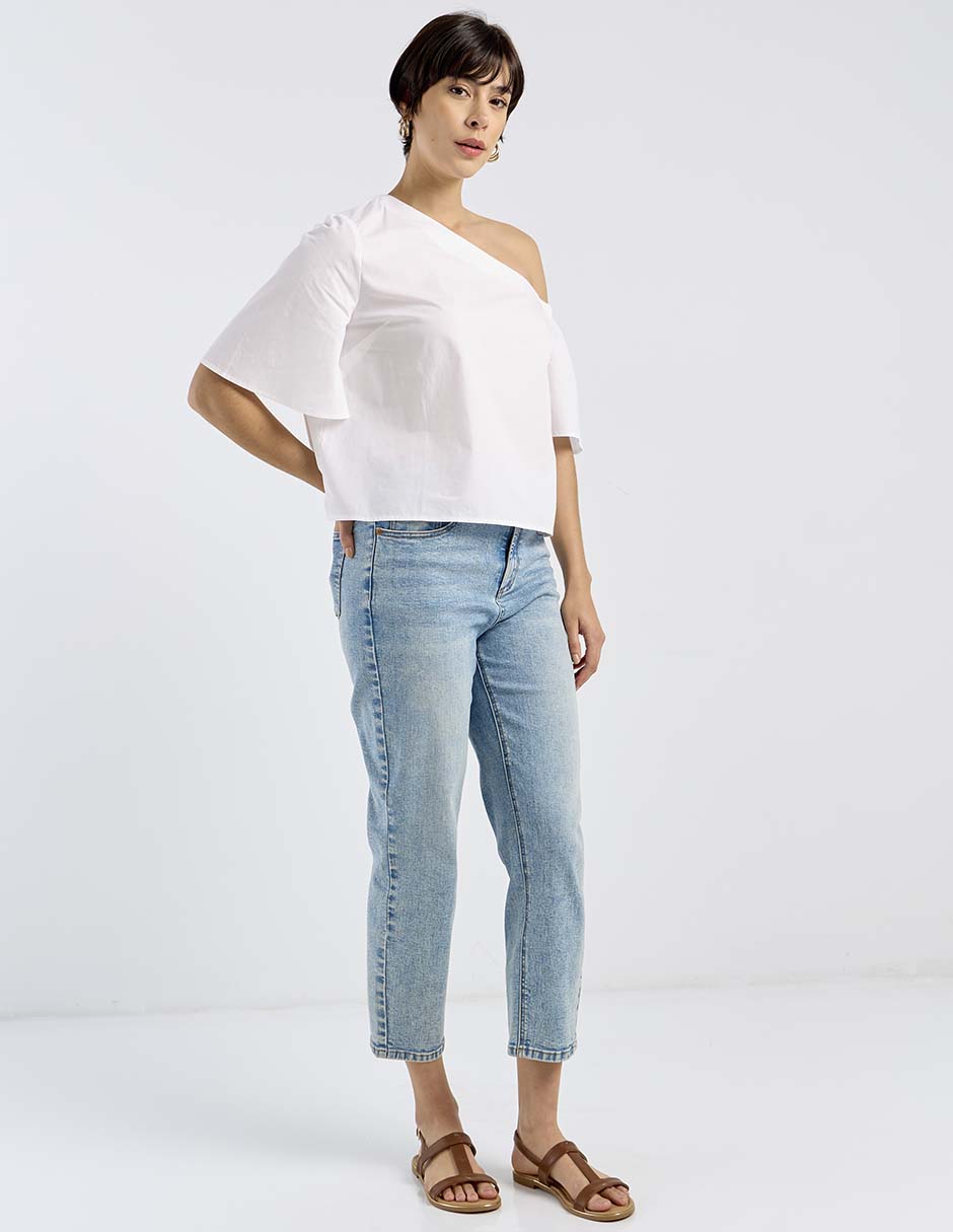 Blusa manga al codo para mujer 3