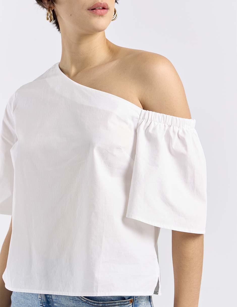 Blusa manga al codo para mujer 4