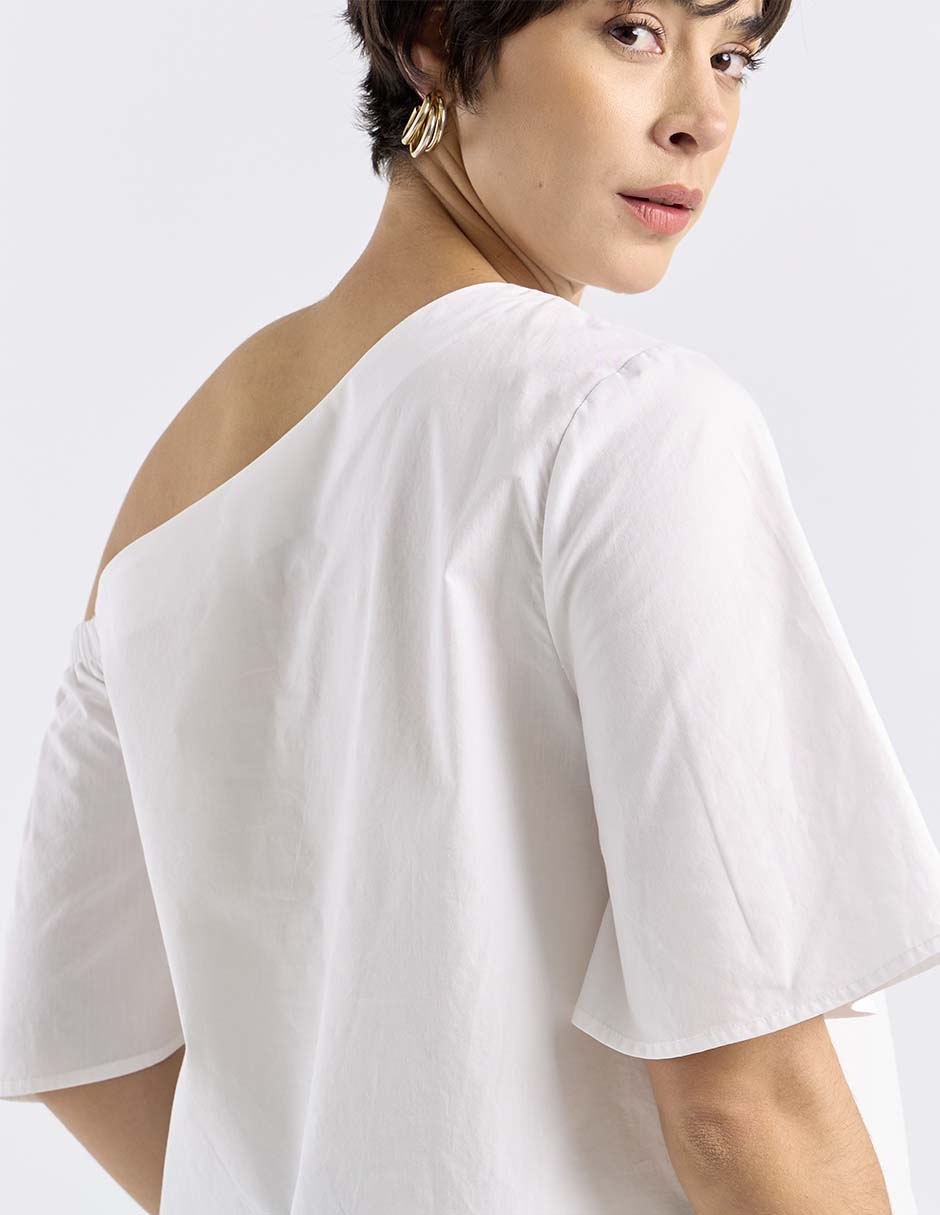 Blusa manga al codo para mujer 5