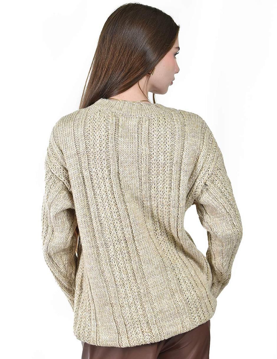 Suéter cuello redondo para mujer 3