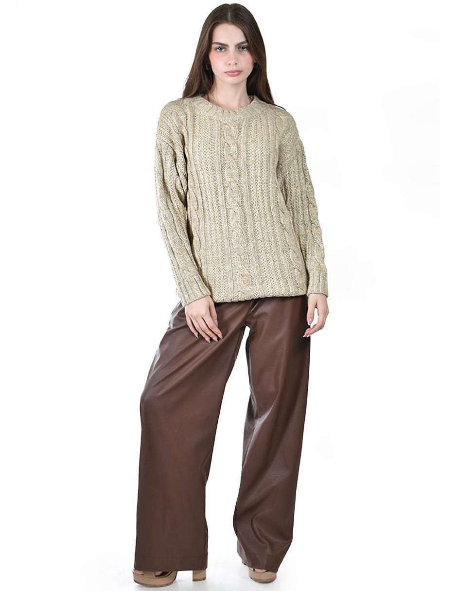 Suéter cuello redondo para mujer 5