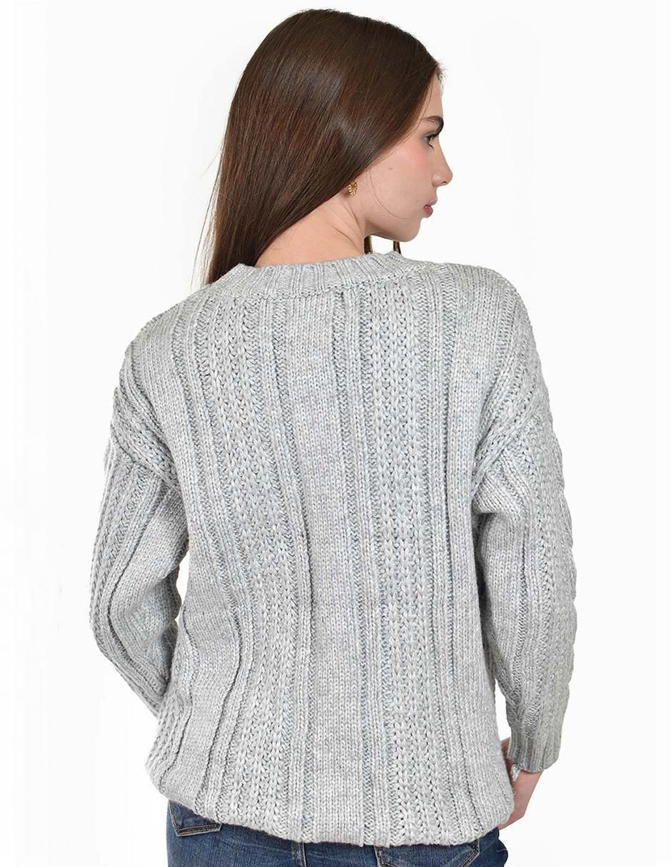 Suéter cuello redondo para mujer 3