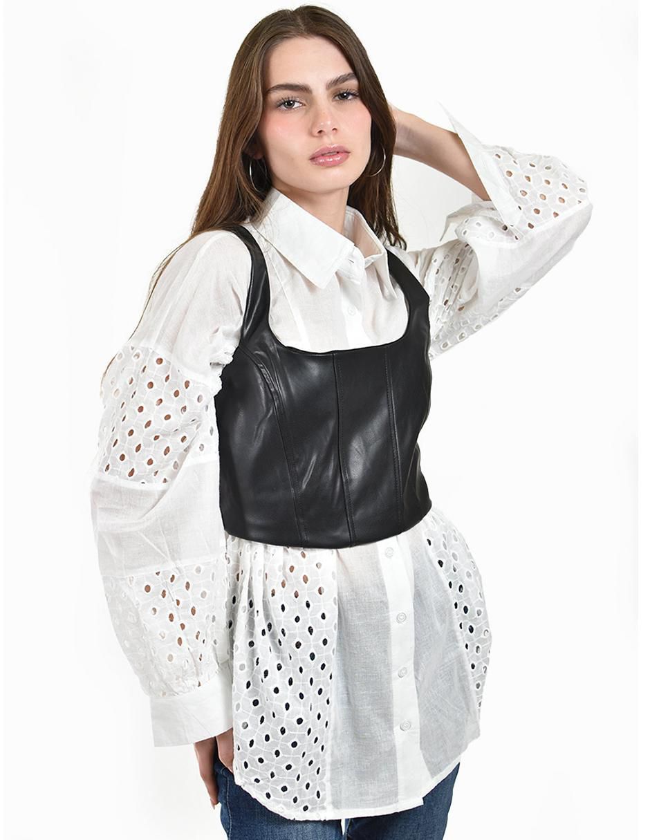 Top escote cuadrado tirante delgado