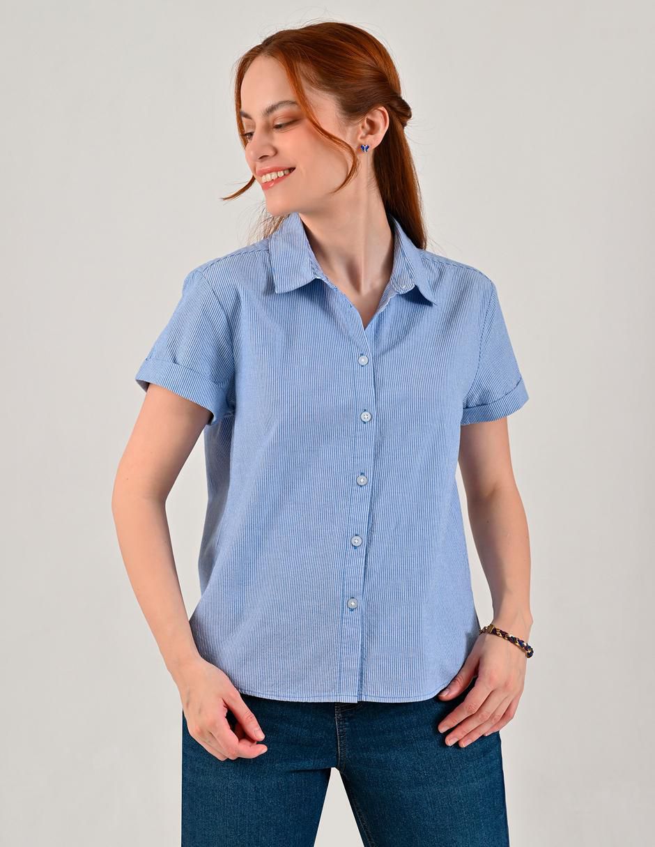 Blusa manga corta para mujer