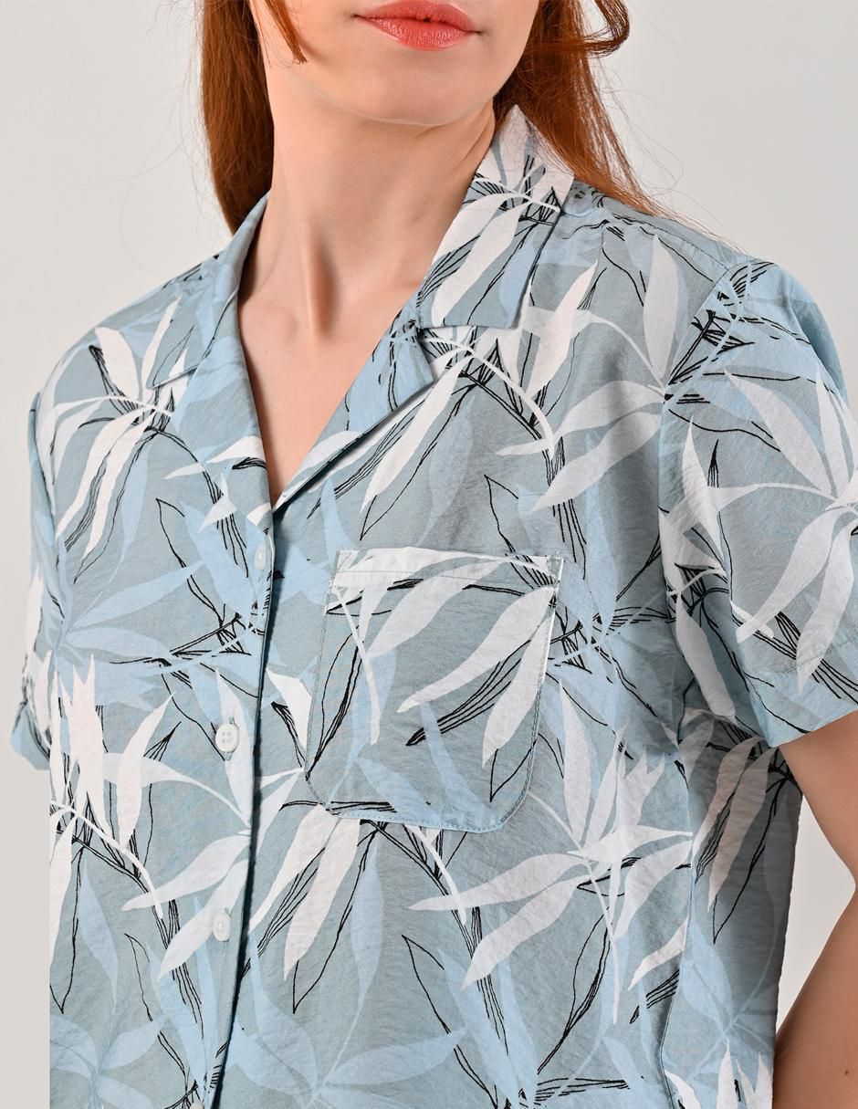 Blusa manga corta para mujer 4