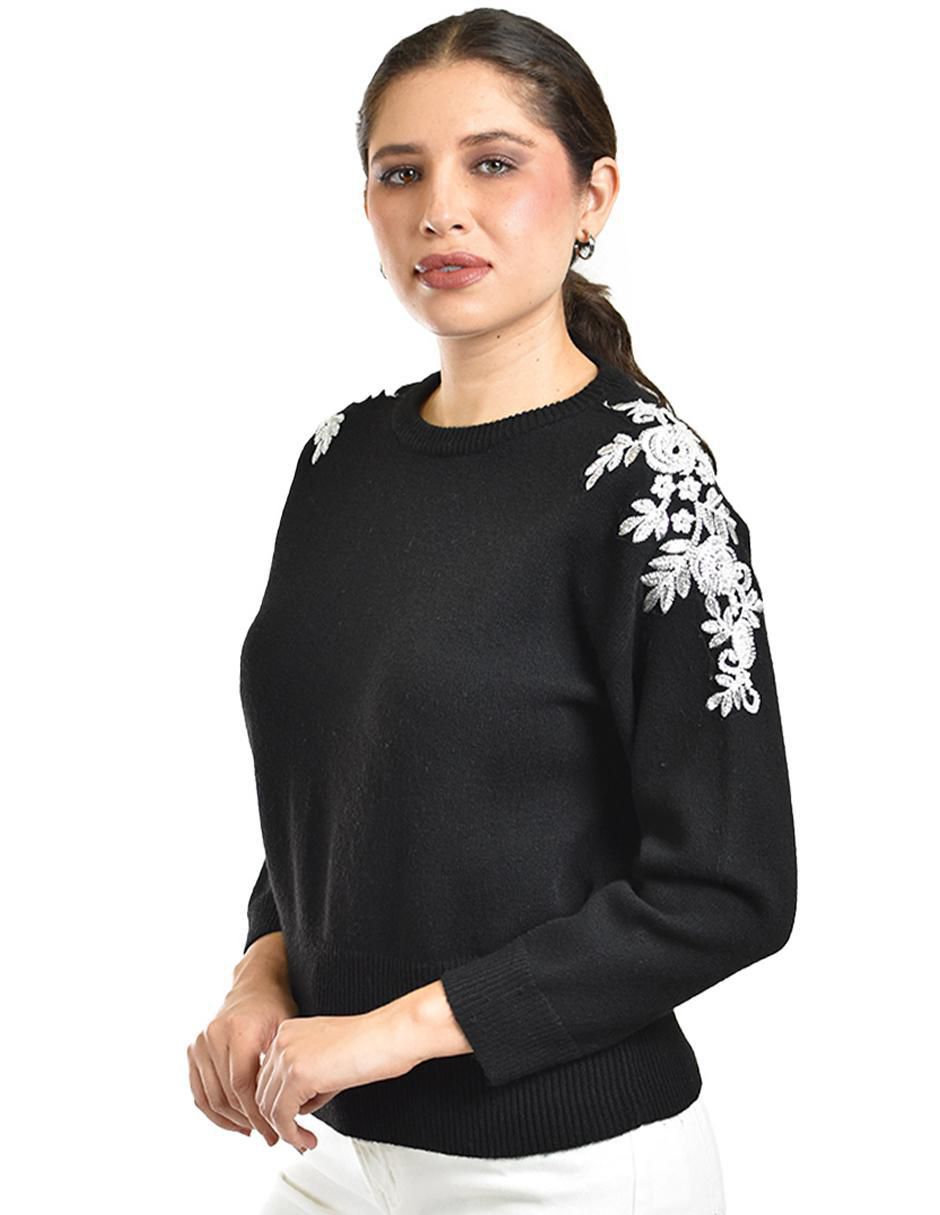 Suéter cuello redondo para mujer 2