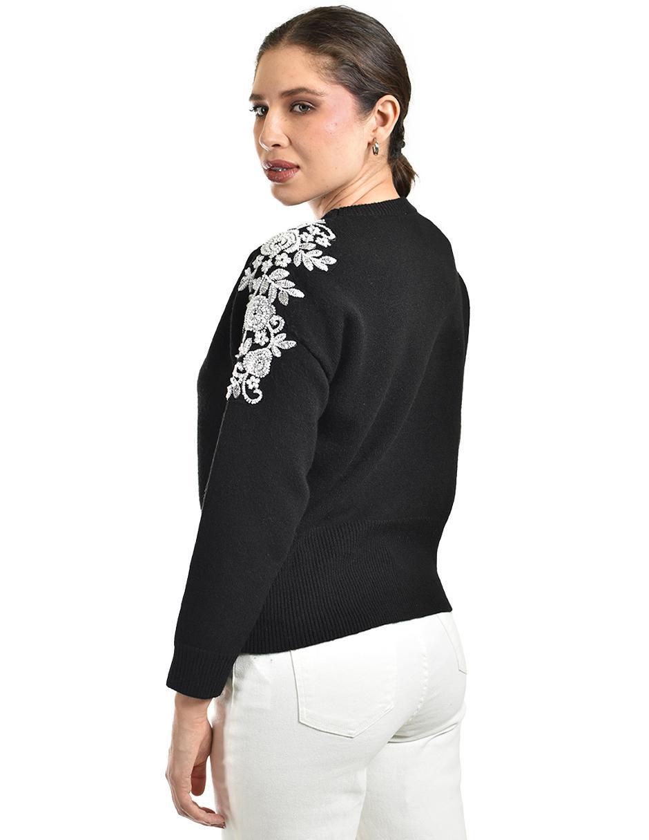 Suéter cuello redondo para mujer 3