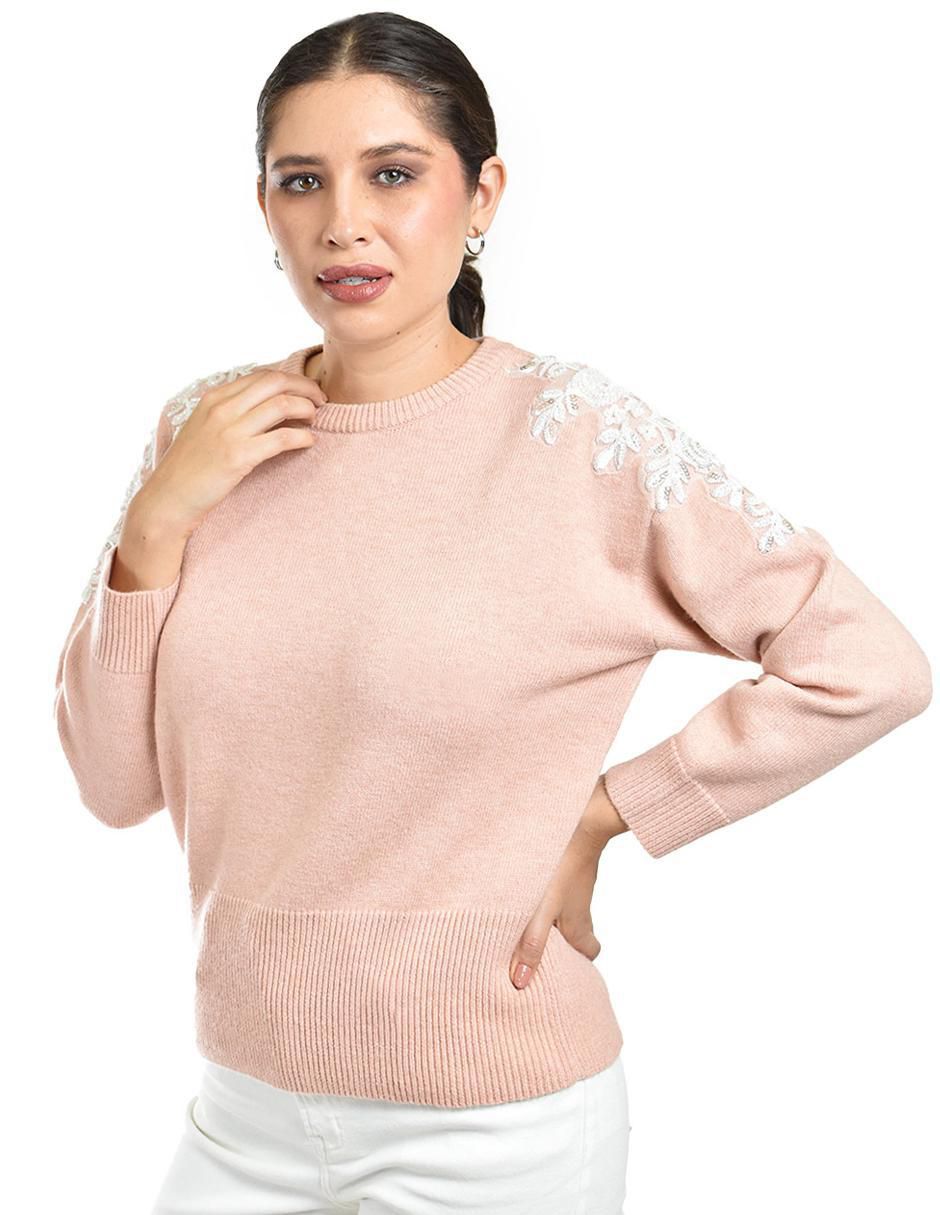 Suéter cuello redondo para mujer 3