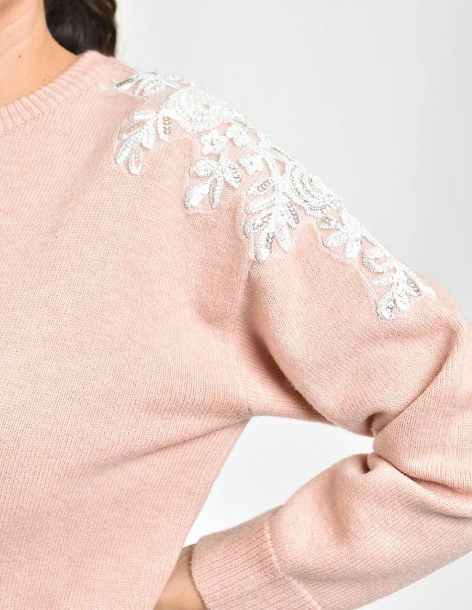 Suéter cuello redondo para mujer 5