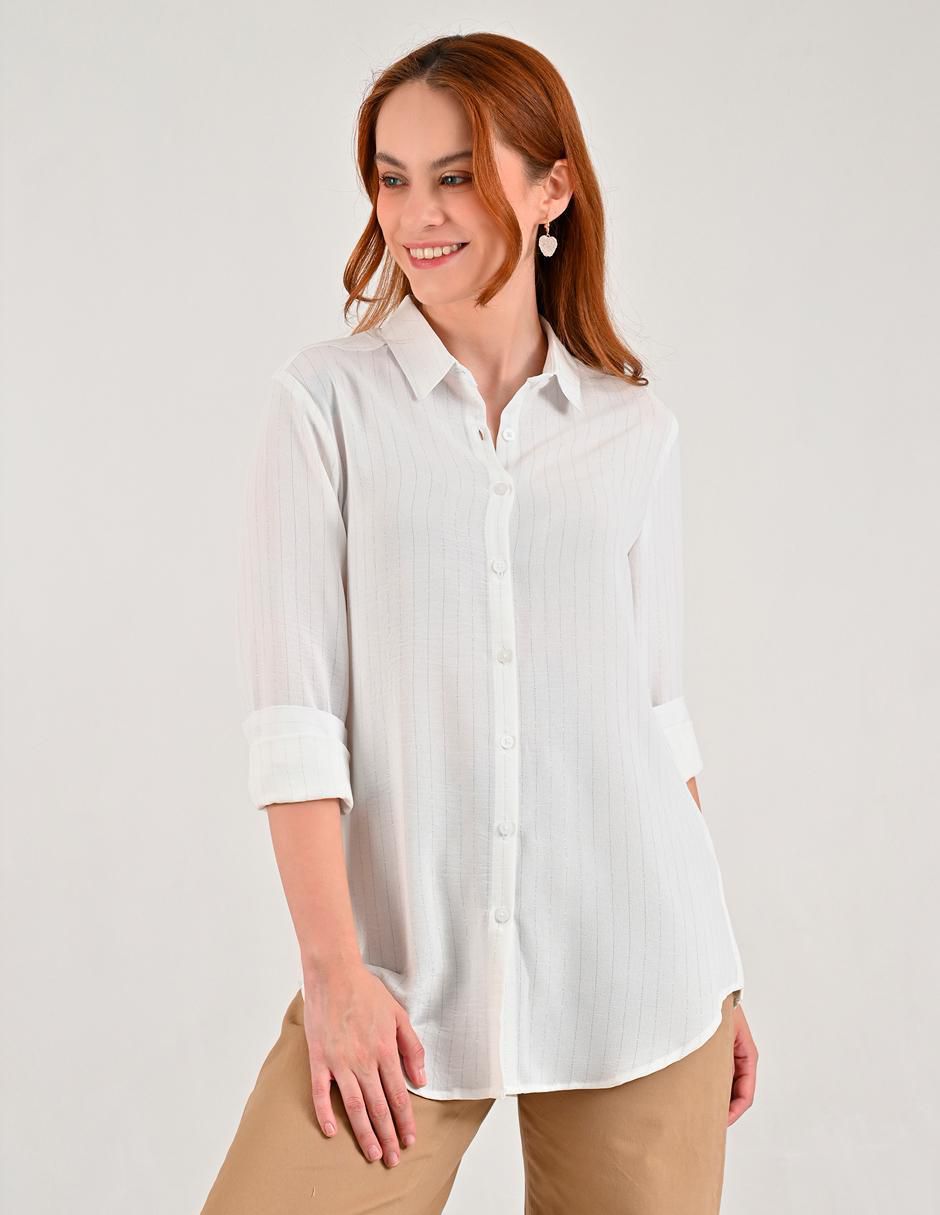 Blusa manga larga para mujer