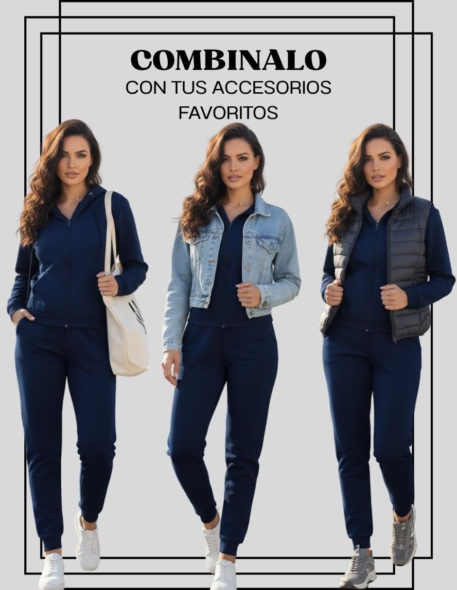 Conjunto casual malabis malabis thermal set "de" poliéster "para" mujer 2 piezas