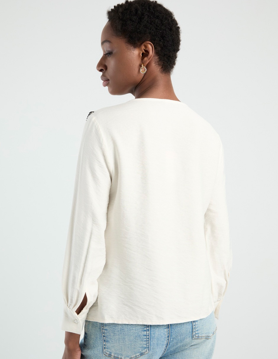 Blusa manga larga para mujer 6