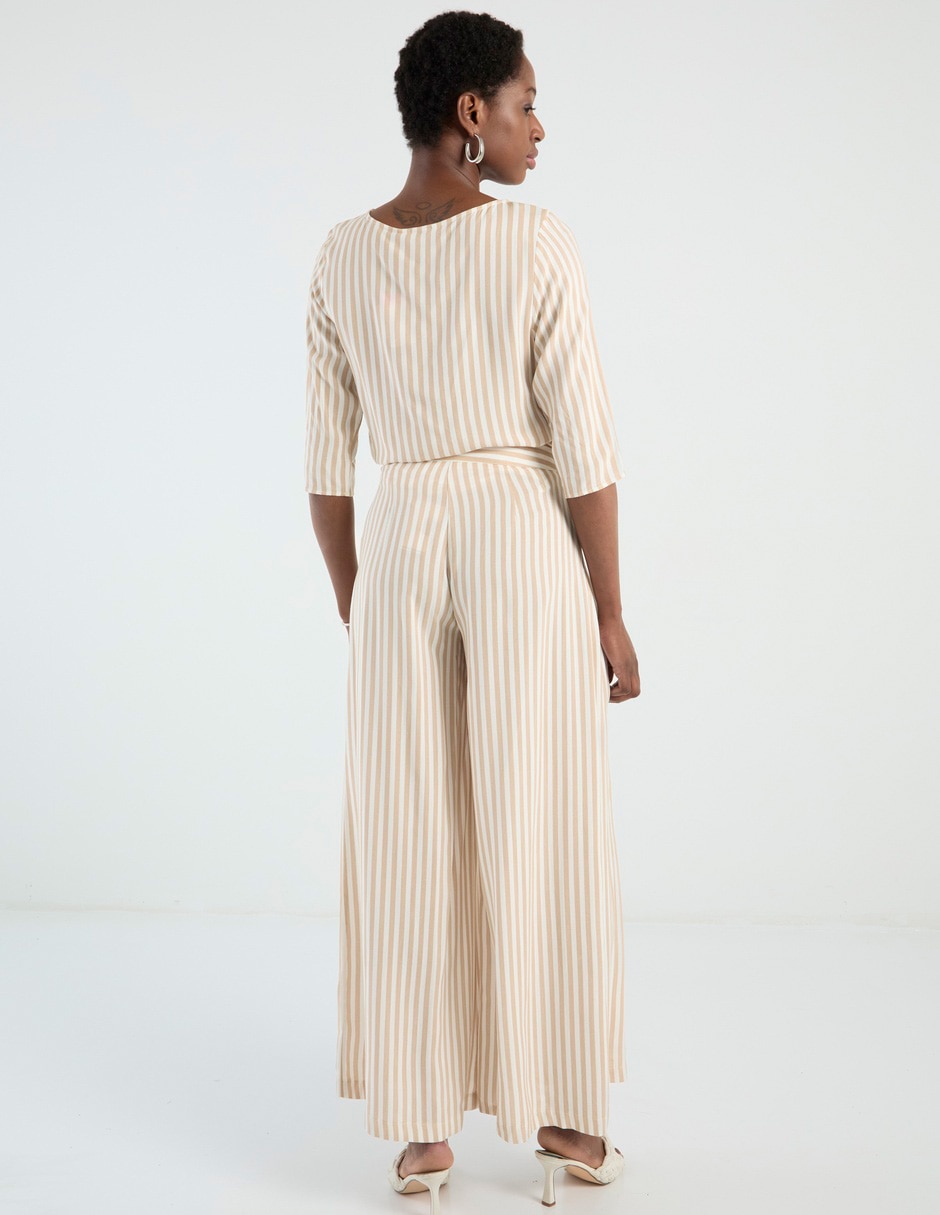 Pantalón coulotte amplio para mujer 6