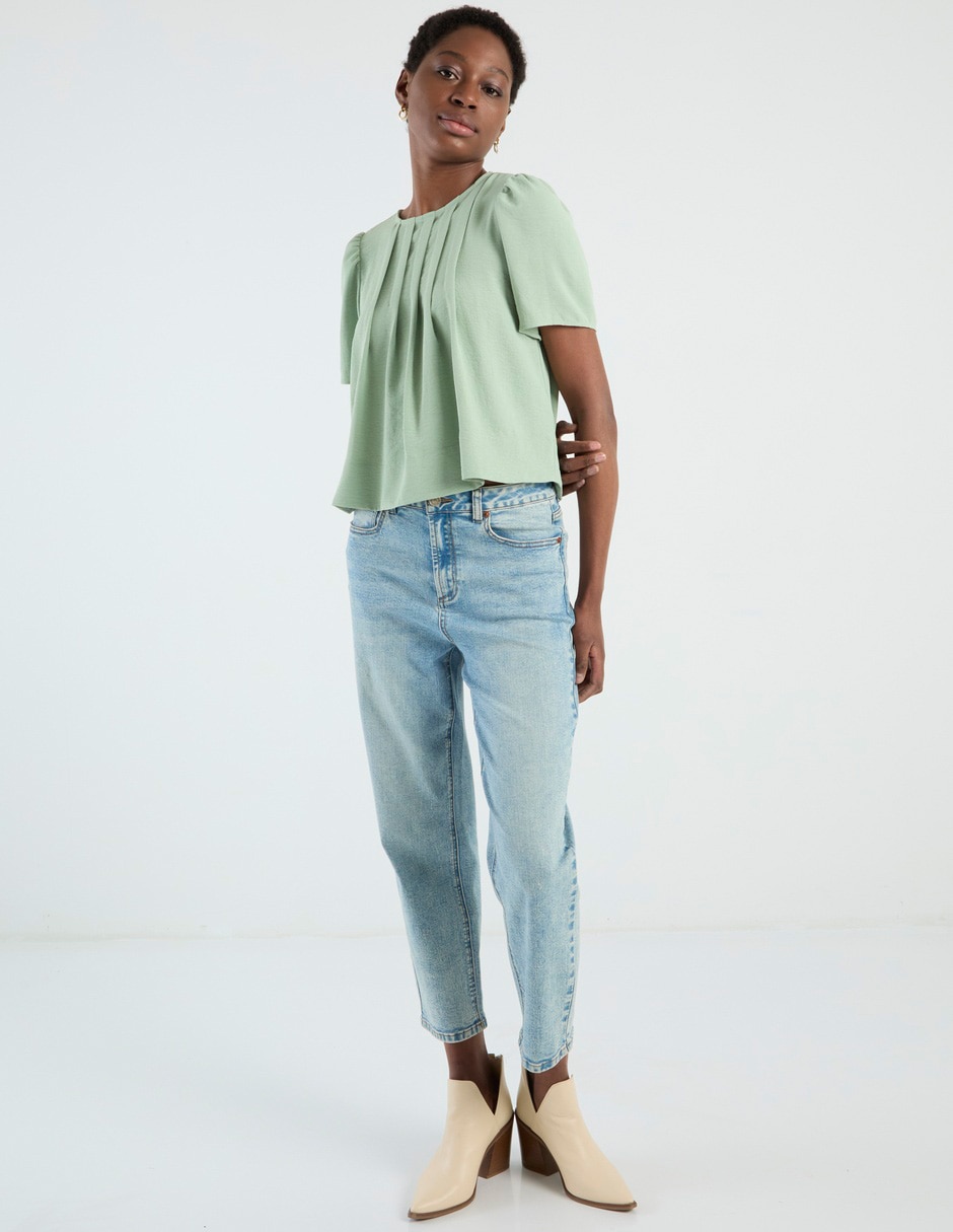 Blusa manga corta para mujer 3