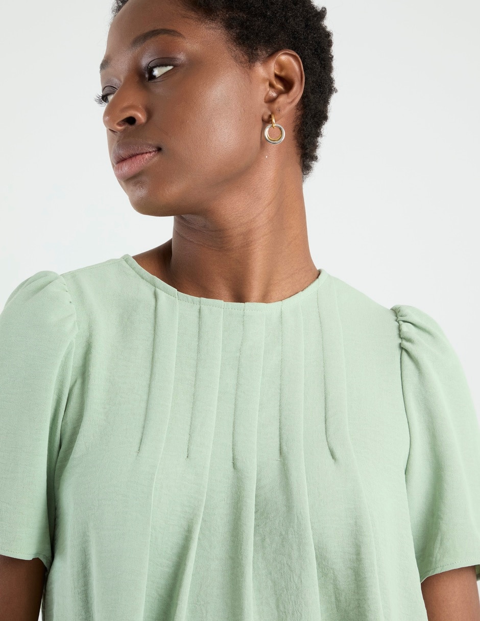Blusa manga corta para mujer 4