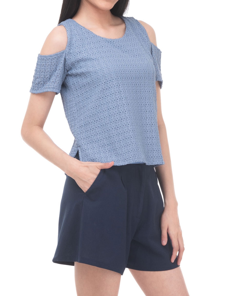 Blusa manga corta para mujer 4