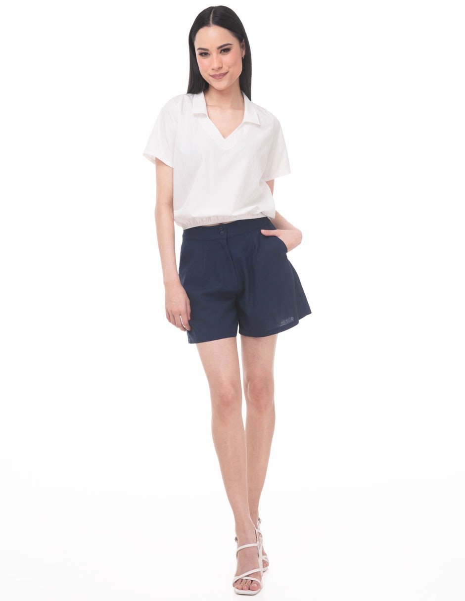 Blusa manga corta para mujer 3