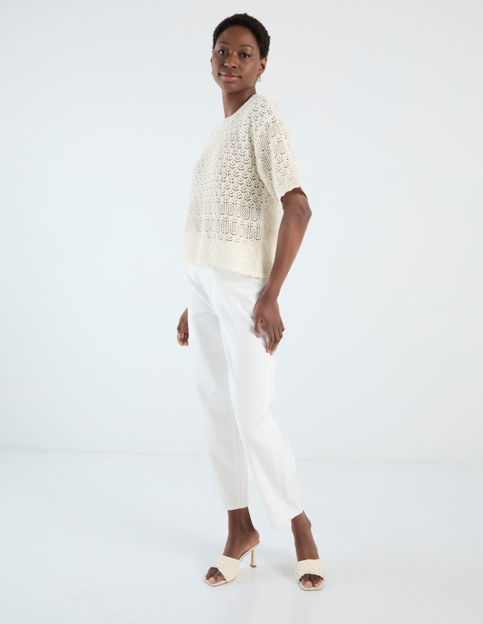 Blusa manga al codo para mujer 2