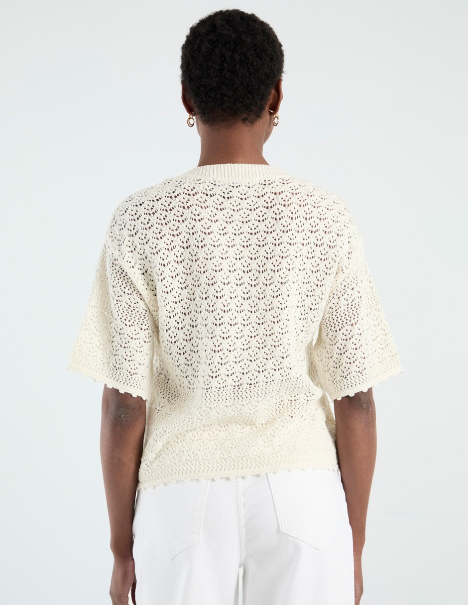Blusa manga al codo para mujer 6