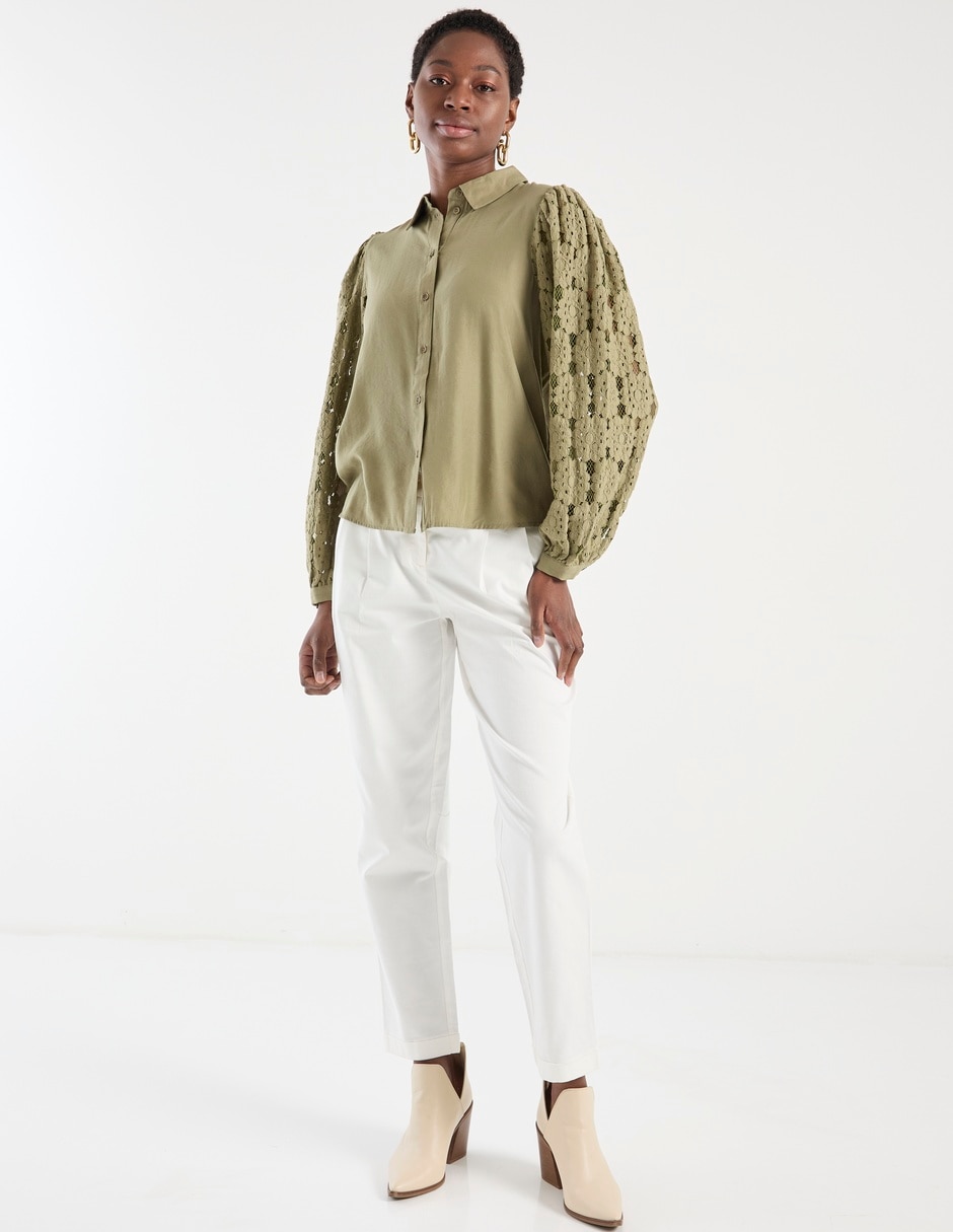 Pantalón capri slim para mujer 2
