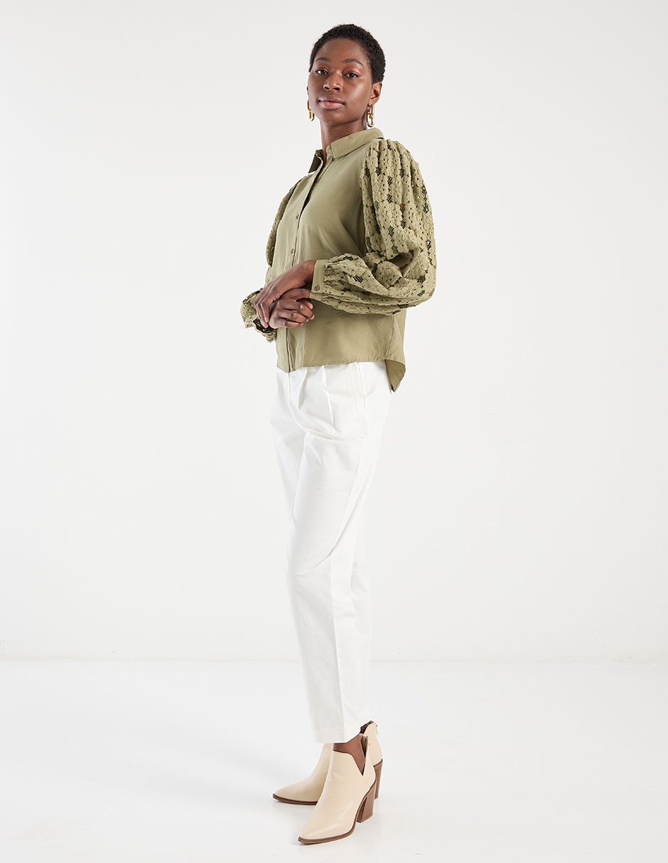 Pantalón capri slim para mujer 3