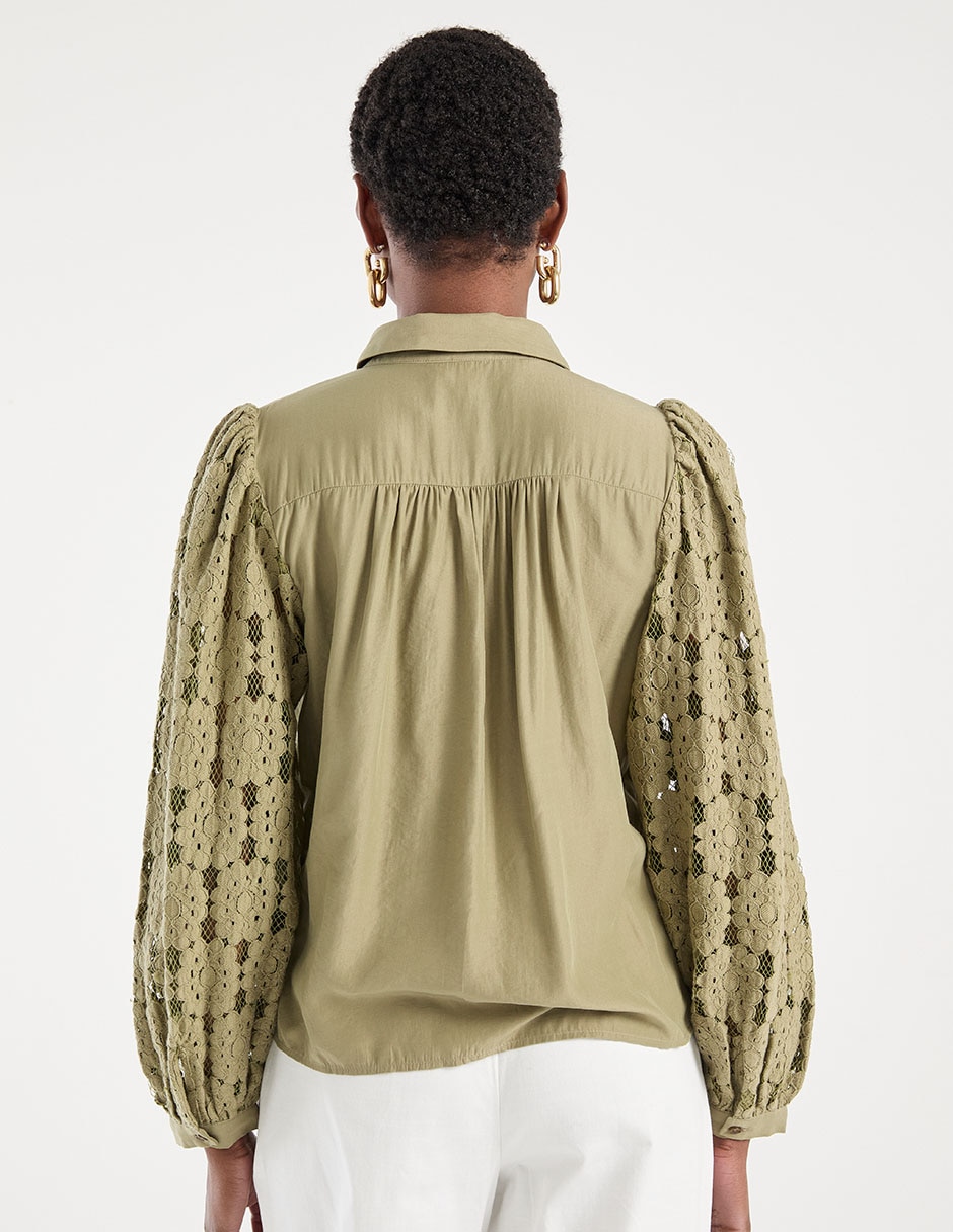 Blusa manga larga para mujer 6