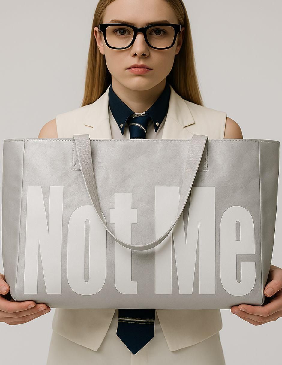 Bolsa tote Maxi She-S Not Me unisex 8