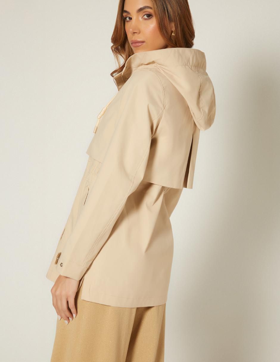 Gabardina impermeable con bolsillos para mujer 2