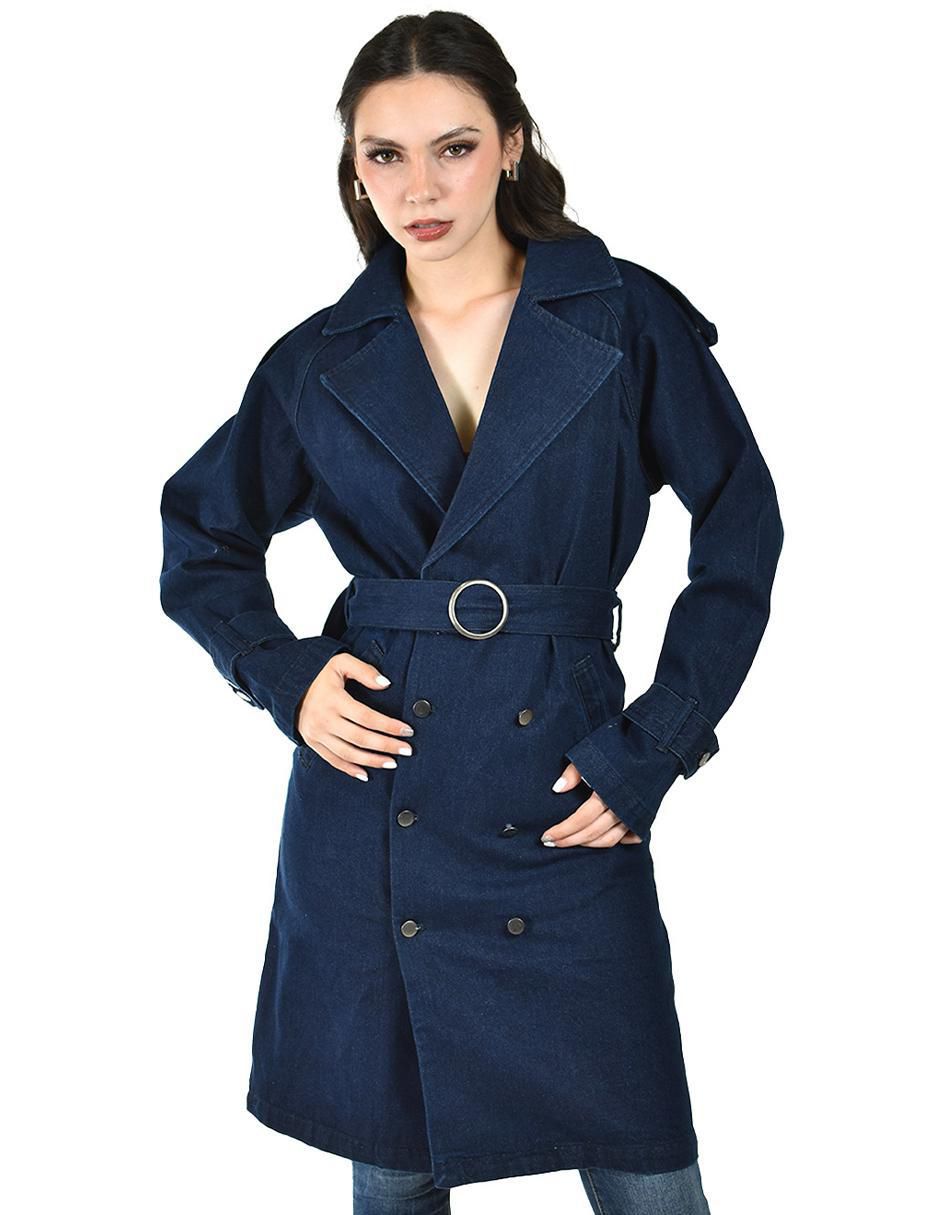Gabardina con bolsillos para mujer