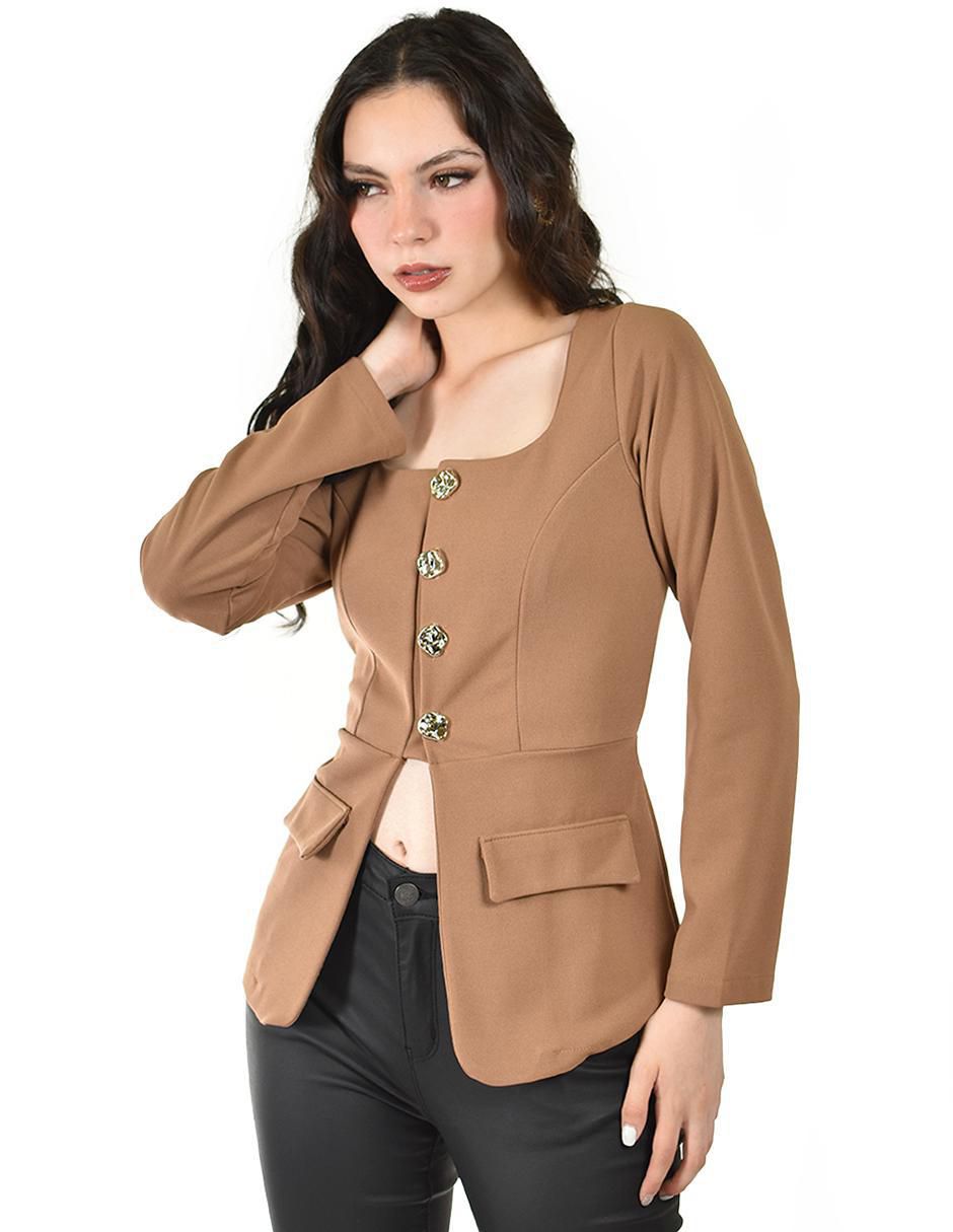 Blusa manga larga para mujer